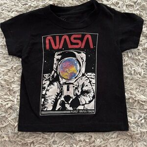 NASA Toddler Graphic Tee | First Man on the Moon | 2T (Approximate)